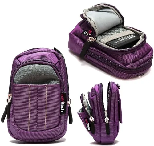 Navitech Lila Kamera Tasche Kompatibel mit dem Sony Vlog Camera ZV-1F Digital Camera