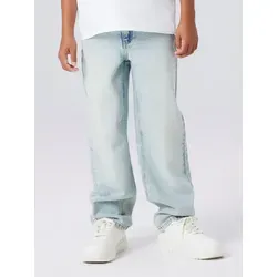 NAME IT Boy Jeans Straight Fit - Bequeme Jungenjeans - Stylische Straight Fit Jeans für Jungen mit Haken- und Reißverschluss. Aus 80% Baumwolle und 20% recycelter Baumwolle für umweltbewusste Mode. Ideal für jeden Tag!