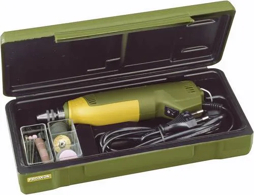 Proxxon Micromot FBS 240 E 28 472 - Multifunktionswerkzeug 100W, 44-teiliges Zubehörset für Fräsen, Schleifen und Gravieren