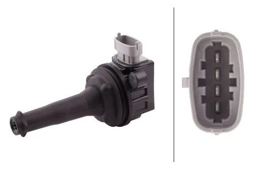 Zündspule HELLA 5DA 193 175-801 - Zündspule für Fahrzeuge, hochwertige Kerzenschachtzündspule mit 12V Spannung, ideal für zuverlässige Zündung und optimale Motorleistung.