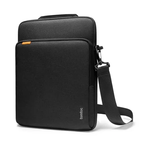 tomtoc 360° Laptoptasche Hülle für 15 Zoll MacBook Air M5/A3448 (2026), M4/A3241, M3/M2, Premium Stoßfest Rundumschutz Laptop Schultertasche für 15'' Surface PC, Wasserabweisend Laptop Schultertasche