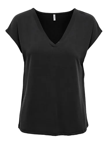 ONLY Female Top ONLFREE - Stylisches Kurzarm-Top für Damen, hergestellt aus 70% TENCEL Modal und 30% Polyester. Perfekt für lässige Outfits und angenehmen Tragekomfort.