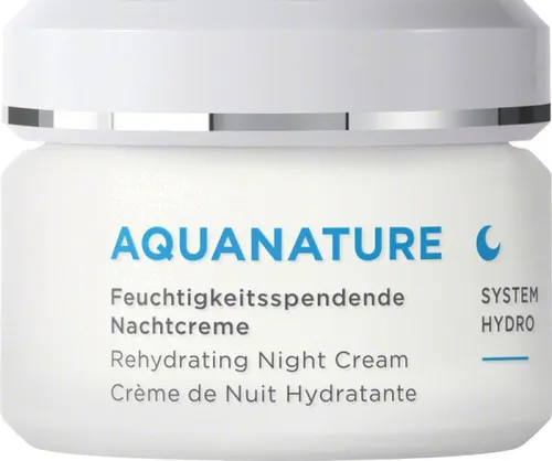 Annemarie Börlind Aquanature Nachtcreme 50 ml - Naturkosmetik: Feuchtigkeitsspendende Nachtcreme für intensive Hydration und revitalisierte Haut über Nacht.