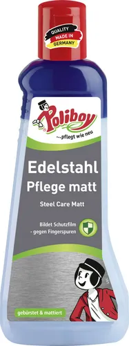 Poliboy Edelstahl Pflege matt 200 ml Für mattierten Edelstahl 8920001