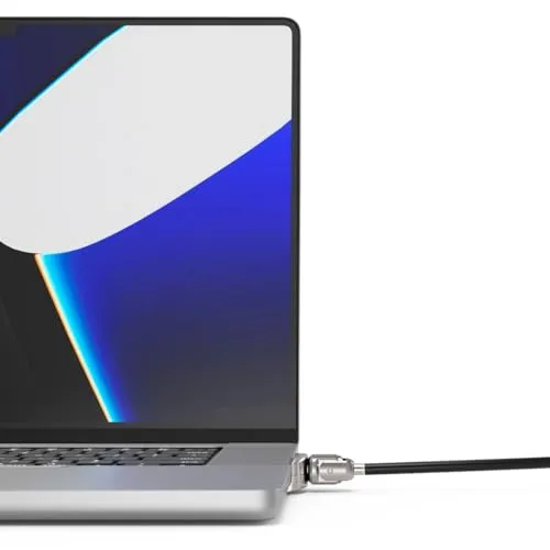 Compulocks MacBook PRO 16-inch 2021 Ledge Lock Adapter mit Key Lock - Sicherheitsschloss für MacBook PRO, bietet zuverlässigen Schutz mit robustem und langlebigem Design.