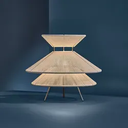 Tischleuchte FRANDSEN, Kiku, dimmbar, Weiß, für Wohnzimmer, Stoff / Textil, Design - 30