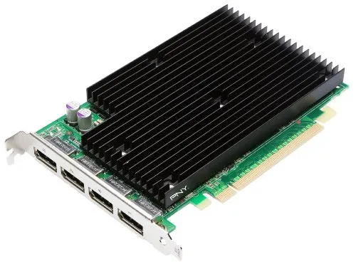 PNY Quadro NVS 450 Nvidia Quad Bildschirmkarte (512MB GDDR3, PCI-E x16)