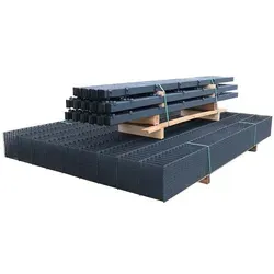 MR-Shop Doppelstabmattenzaun Set Anthrazit RAL 7016 - 15 m x 1230 mm - Gartenzäune, robust und langlebig, ideal für eine stilvolle und sichere Umzäunung Ihres Gartens.