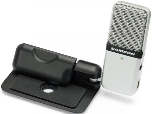 Samson Go Mic USB Mikrofon - Tragbares USB-Kondensatormikrofon für Mac & PC, ideal für Musik, Podcasts & Feldaufnahmen, mit umschaltbarer Nieren- & Kugelcharakteristik und 16-Bit-Auflösung von 44,1 kHz.