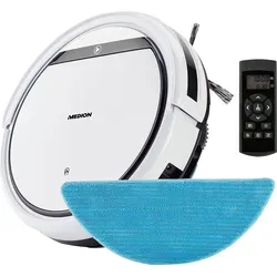 Medion Saugroboter Md18503 - Saugroboter mit Ladestation, 120 Minuten Betriebszeit und Nassreinigungsfunktion für gründliche Sauberkeit