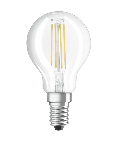 Osram ST CLAS P 40 CL 4 W/2700K E14 2PACK LED-Tropfen, Sockel E14, 4 Watt, Warmweiß, 2700 K,
