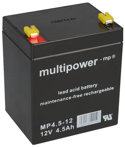 Multipower Blei Akku MP4,5-12 12V 4,5Ah FG20451 LC-R124R5P S312/4S WP4.5-12 1 x