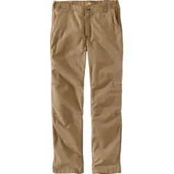 Carhartt RIGBY STRAIGHT FIT PANT 102821 - Dark Khaki W31/L34 - Herren-Stoffhose aus robustem Stretch-Canvas mit Rugged Flex® für optimale Bewegungsfreiheit und gerader Passform. Perfekt für Arbeit und Freizeit.