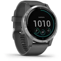Garmin vívoactive 4 - Dunkelgrau/Silber - Smartwatch mit GPS, Herzfrequenzmessung am Handgelenk und Body Battery. Ideal für Fitness und Gesundheit, mit über 40 animierten Trainings und bis zu 8 Tagen Akkulaufzeit.