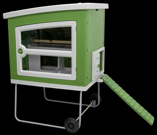Mobiler Hühnerstall - Mobile Coop aus Kunststoff - Geflügelhaltung: Robuster und leichter Hühnerstall aus Kunststoff, ideal für die mobile Haltung von Hühnern und Enten im Freien.
