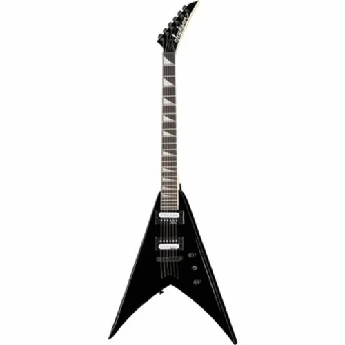 Jackson JS32T King V AH BK B-Stock E-Gitarre - B-Stock E-Gitarre mit Pappel Korpus und Ahorn Hals, ausgestattet mit 2x Jackson High Output Humbuckern für kraftvollen Sound, ideal für Rock und Metal.