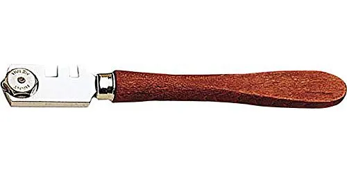 Bohle Silberschnitt Glasschneider Hartmetall BO 400.0 mit Holzheft - Präziser Hartmetall-Glasschneider mit 5 mm Rädchen-Durchmesser. Ideal für saubere Schnitte dank gehärteter Rosette und Platte. Robuster Holzgriff für komfortable Handhabung.