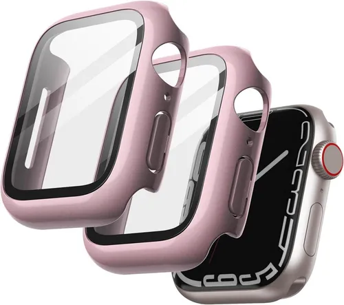 Schutzhülle mit Displayschutz für Apple Watch Series 9 8 7 45mm