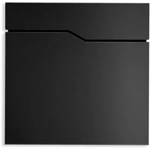 Metzler Briefkasten Hoffmann, aus Stahl, 37 x 37 x 10,5 cm, schwarz