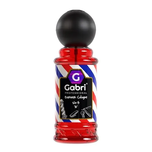 Gabri Barber Cologne | After Shave Spray für Männer | Rasur Duftwasser Aromatisch-Intensiv | Barber Eau de Cologne mit praktischen Pump-Spender | Turkish Cologne (No5, 250 ml (1er Pack))