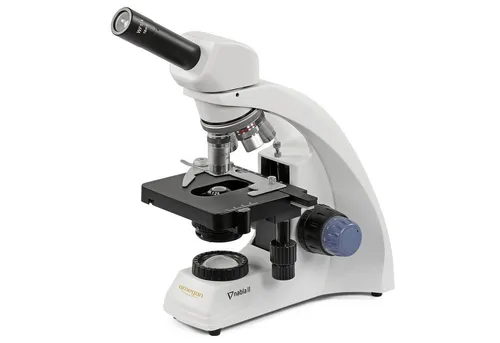 Omegon Nabla II Mono Mikroskop mit Auf- und Durchlicht - Entdecken Sie die Mikrowelt mit dem Omegon Nabla II! Bis zu 1000-fache Vergrößerung, hochwertige Optik und ergonomisches Design machen es ideal für Schule und Hobby. Perfekte Ausleuchtung für detailreiche Analysen.