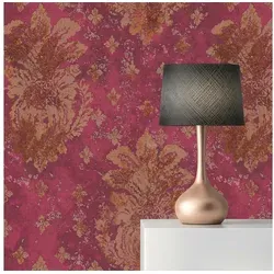 Tadessi Vliestapete Tapete Barock Raffaele M1-No.193, Vliestapete, Rot, Bronze, Orient braun|rot