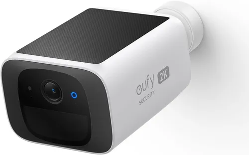 eufy Security S220 SoloCam - 2K Solar Überwachungskamera für außen - Überwachungskamera für den Außenbereich mit 2K Auflösung und Solarbetrieb. Kabellos und ohne monatliche Kosten – ideal für kontinuierliche Sicherheit.