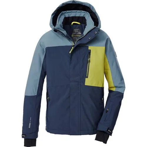 killtec KSW 200 BYS Ski Jacket - Wasserdichte Kinder Skijacke in nachtblau - Skijacke für Kinder mit 10.000 mm Wassersäule und atmungsaktiver Funktion, ideal für Sicherheit und Komfort beim Skifahren.