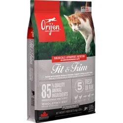 ORIJEN Fit Trim Cat 5,4kg - Hochwertiges Katzenfutter mit Freiland-Hühnchen und Pute, ideal für gesunde Gewichtskontrolle und Rabatt für Stammkunden 3%
