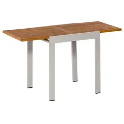 MERXX Gartentisch Balkonauszieh-Tisch 65x130 cm - Gartentisch aus Massivholz und Aluminium, ausziehbar und ideal für Balkon oder Terrasse – perfekt für gesellige Abende im Freien.