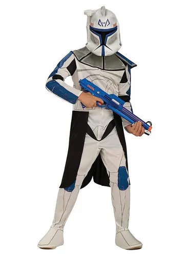 Rubie´s Kostüm Star Wars Blauer Clone Trooper Rex für Kinder - Science-Fiction-Kostüm mit Overall und Maske, perfekt für kleine Star Wars-Fans ab 6 Jahren, um in die Welt der Clone Wars einzutauchen.