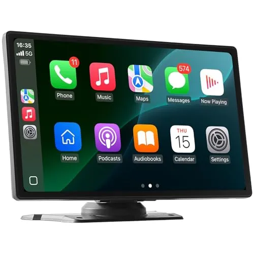 VEVOR Autoradio CarPlay Touchscreen 228,6mm - Autoradio mit 9 Zoll Touchscreen, unterstützt Apple CarPlay und Android, inklusive Front- und Rückkamera für mehr Sicherheit beim Fahren.