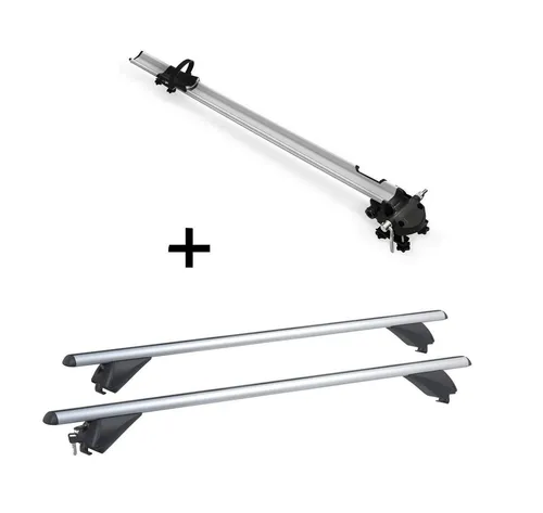VDP Dachträger für Opel Astra J SW (2010-2015) mit Fahrradträger Bike Pro - Dachgepäckträger mit leichtem Aluminium-Fahrradträger, ideal für Opel Astra J SW (5 Türer). Maximale Zuladung von 90 kg, sicher und abschließbar für alle Fahrradtypen.