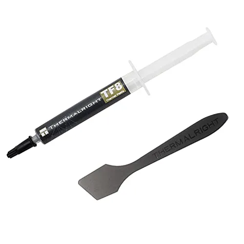 Thermalright TF8 Hochleistungs-Wärmeleitpaste - 5,8 Gramm, 13,8 W/mK, hohe Haltbarkeit, einfach anzuwenden, für alle Kühlkörper CPU-Kühler/GPU/CPU, mit Anwendungswerkzeug