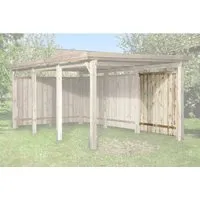 Seitenwand weka für Carport 617,618 - 181x181 cm kesseldruckimprägniert - Gartenhäuser - Robuste Seitenwand aus kesseldruckimprägniertem Holz für optimale Wetterbeständigkeit und Langlebigkeit.