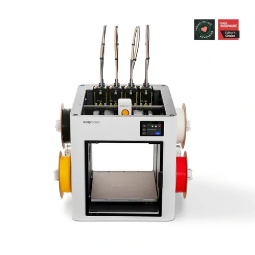Snapmaker U1 - 3D Drucker mit SnapSwap-System und 4 Druckköpfen - Entwickelt für kreative Köpfe: Der Snapmaker U1 3D Drucker ermöglicht blitzschnellen Filamentwechsel in nur 5 Sekunden und reduziert Abfall um bis zu 80%. Perfekt für lebendige Mehrmaterialdrucke!