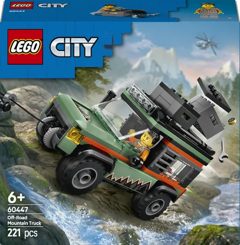LEGO Offroad Geländewagen - 60447 - Spielbausteine für spannende Abenteuer mit der Seilwinde, ideal für kreative Entdecker und Fahrzeugliebhaber.