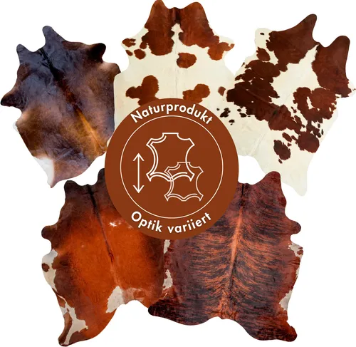 LUXOR living Fellteppich Rinderfell - Elegantes Unikat aus echtem Rinderfell - Kuhfell-Teppiche, jedes Stück ein einzigartiges Naturprodukt mit individueller Farb- und Größenvariation. Ideal für eine stilvolle und gemütliche Wohnatmosphäre.