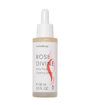 HelloBody Ausgleichendes Serum mit Rosenwasser (30 ml) - Tagespflege für einen ebenmäßigen Teint – Mit natürlicher Salicylsäure und Glykolsäure für ein sanftes Fruchtsäure-Peeling, ideal zur Bekämpfung von Unreinheiten und zur Stärkung der Hautbarriere.
