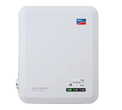 SMA Sunny Tripower Smart Energy 8.0 Hybrid Wechselrichter 8kW mit Ersatzstromversorgung - Hybrid Wechselrichter für Eigenheime, bietet 2-in-1-Lösung für Solarstrom und Notstromversorgung, ideal für nachhaltige Energieversorgung.