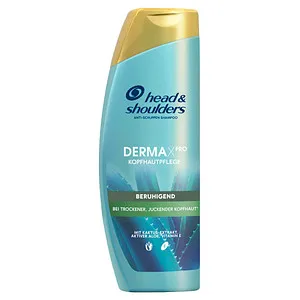 head & shoulders DermaXPro Beruhigende Pflege Anti-Schuppen-Shampoo 400ml - Beruhigendes Anti-Schuppen-Shampoo für trockene, juckende Kopfhaut mit Aloe Vera-Extrakt und Ceramide-Komplex; klinisch getestet für sofortige Linderung und Stärkung der Hautbarriere.