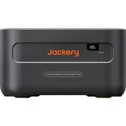 Jackery Akku 1000 Plus - 1264Wh Erweiterungsakku für flexible Energieversorgung - Powerstations mit bis zu 5kWh Kapazität, ideal für Notfälle und vielseitig einsetzbar. Flüsterleise, APP-steuerbar und mit langlebigen Lithium-Eisenphosphat-Batterien für mehr als 10 Jahre Nutzung.