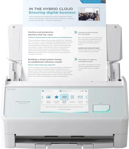 Ricoh SCANSNAP IX2500 Scanner A4 (PA03860-B101) - Scanner für A4-Formate, bietet automatischen Dokumenteneinzug und hohe Scangeschwindigkeit für effizientes Arbeiten.