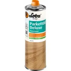 LOBA ParkettOil Deluxe Intensivpflegeöl 10466-15, 1000 ml - Flasche, transparent - Das LOBA ParkettOil Deluxe ist ideal zur Pflege geölter Böden. Mit hohem Ölanteil bringt es stark beanspruchte Oberflächen zurück in Form und erhält rutschhemmende Eigenschaften. Geruchsarm für angenehme Anwendung.