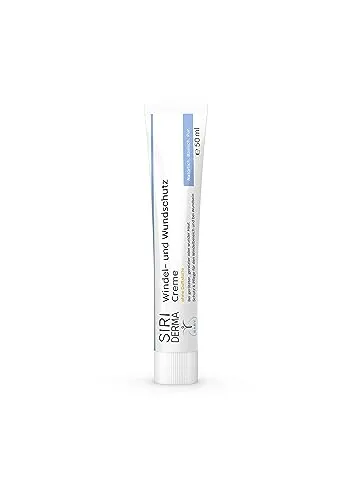 SIRIDERMA Windel- und Wundschutzcreme | Basische Pflege bei wundem Po und Windeldermatitis | Für Babys und Erwachsene (ohne Parfum, 50 ml)
