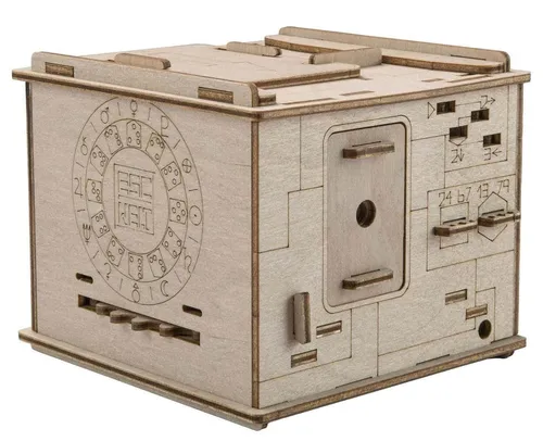 ESC, Escape Welt Spiel SPACE BOX - galaktischer Rätselspaß mit der 3D Puzzle Box, Knobelspiel, Holzspiel