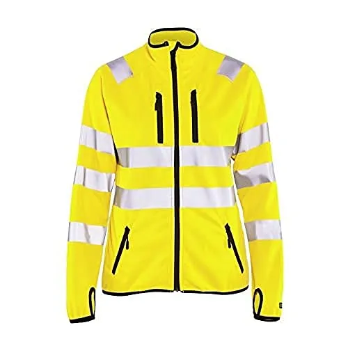 Damen Warnschutz Softshelljacke "4926" - BLAKLÄDER® - Gelb - Größe S - Die Damen Warnschutz Softshelljacke "4926" von BLAKLÄDER® bietet optimalen Schutz und Bewegungsfreiheit. Mit breiten Reflexstreifen und einem taillierten Schnitt ist sie ideal für die Übergangszeit.