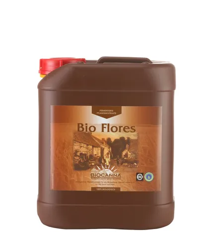 Canna Bio Flores 5 Liter - Bio-Dünger für die Blütephase - Dünger für die Blütephase, aus pflanzlichem Material mit optimalen Mineralien. Ideal für ökologischen Landbau und sorgt für gesunde Pflanzen.