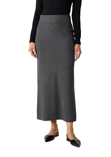 comma casual identity A-Linien-Rock grau 36 - Stylischer A-Linien-Rock in Grau, ideal für vielseitige Outfits. Aus hochwertiger Viskose-Mischung für angenehmen Tragekomfort.