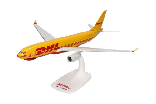 Herpa 614139 A330-200F DHL Aviation - Flugzeuge & Raumschiffe, limitiertes Standmodell in OVP, hochwertig verarbeitet im Maßstab 1:200, ideal für Sammler und Fans der DHL Aviation.